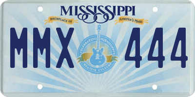 MS license plate MMX444
