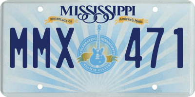 MS license plate MMX471