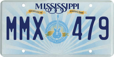 MS license plate MMX479