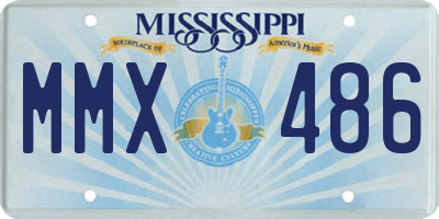 MS license plate MMX486