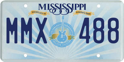 MS license plate MMX488