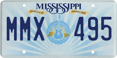 MS license plate MMX495
