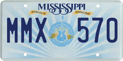 MS license plate MMX570