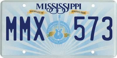 MS license plate MMX573