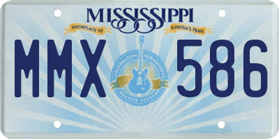 MS license plate MMX586