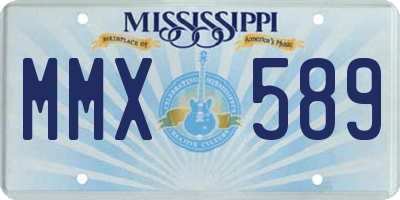 MS license plate MMX589