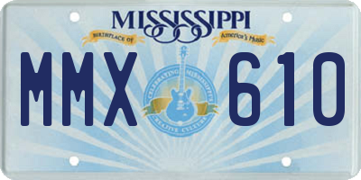 MS license plate MMX610