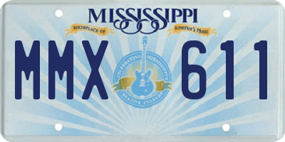 MS license plate MMX611