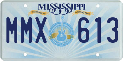 MS license plate MMX613