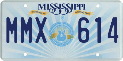 MS license plate MMX614