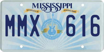 MS license plate MMX616
