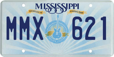MS license plate MMX621