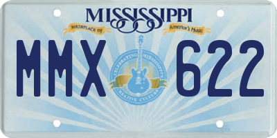 MS license plate MMX622