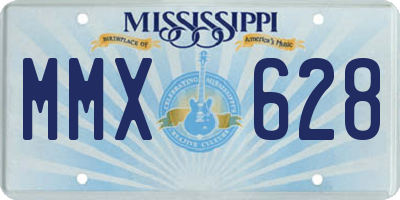 MS license plate MMX628