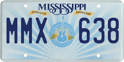 MS license plate MMX638