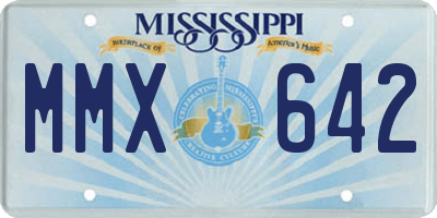 MS license plate MMX642