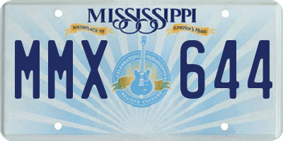 MS license plate MMX644