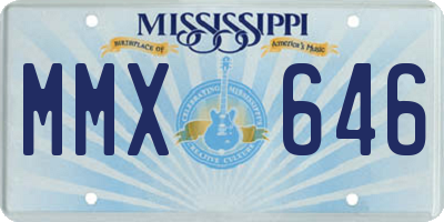 MS license plate MMX646