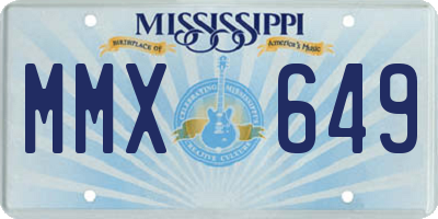 MS license plate MMX649
