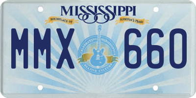 MS license plate MMX660