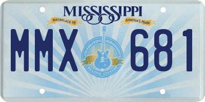 MS license plate MMX681