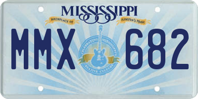 MS license plate MMX682