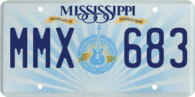 MS license plate MMX683