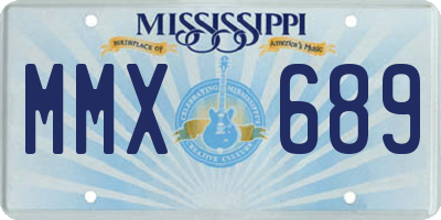 MS license plate MMX689