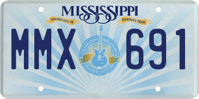 MS license plate MMX691