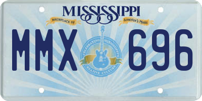 MS license plate MMX696