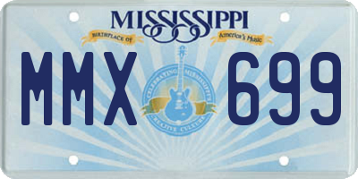 MS license plate MMX699