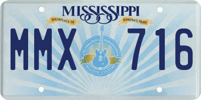 MS license plate MMX716