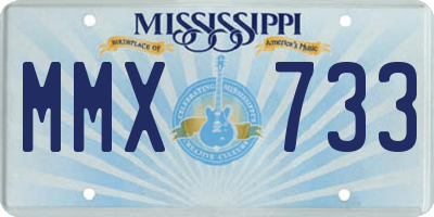 MS license plate MMX733