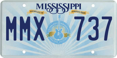 MS license plate MMX737