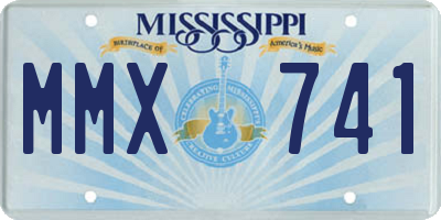 MS license plate MMX741