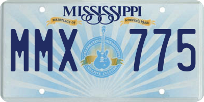 MS license plate MMX775