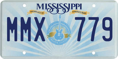 MS license plate MMX779