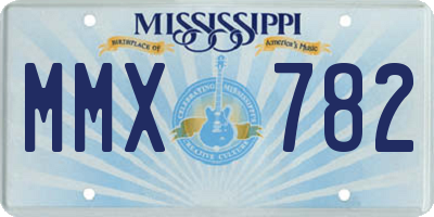 MS license plate MMX782