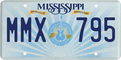 MS license plate MMX795