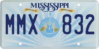 MS license plate MMX832