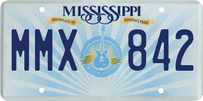 MS license plate MMX842