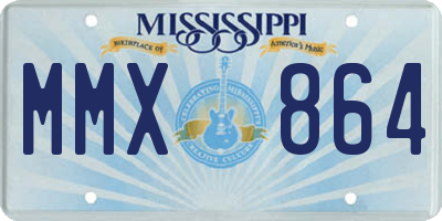 MS license plate MMX864