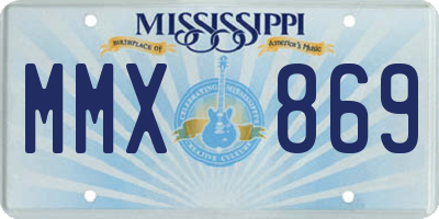 MS license plate MMX869