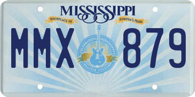 MS license plate MMX879