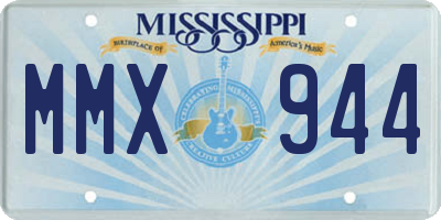 MS license plate MMX944