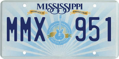 MS license plate MMX951