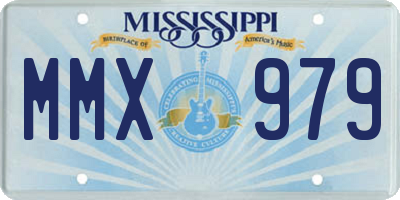 MS license plate MMX979