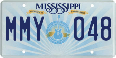 MS license plate MMY048