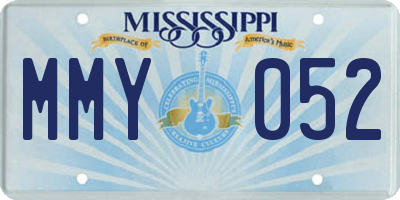 MS license plate MMY052