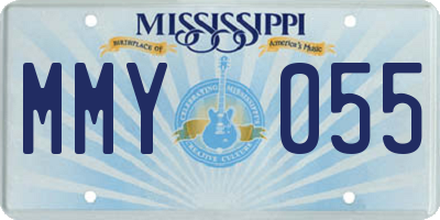 MS license plate MMY055